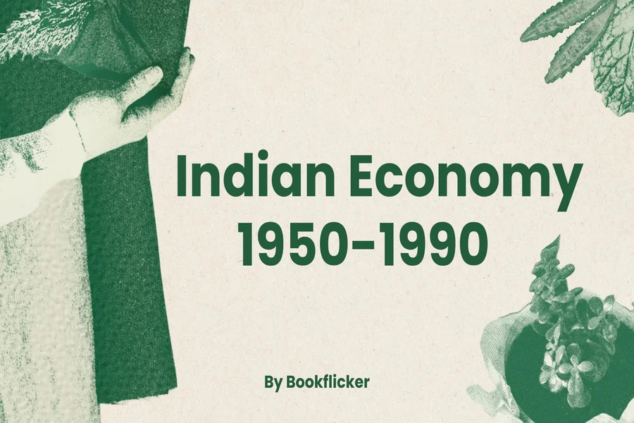 indian economy 1950 1990