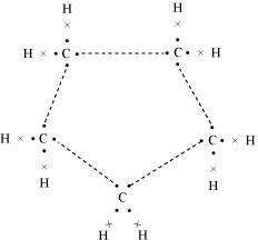 electron dot structure of cyclopentane