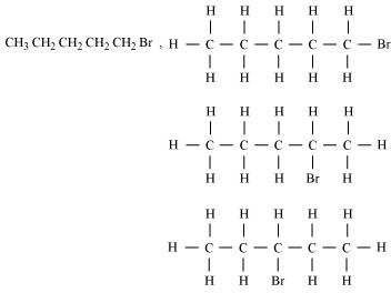 structural isomers for bromopentane